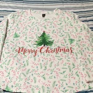 White & Green Christmas Shirt